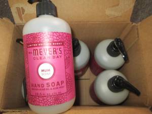 lot 408 image: 612.5 oz bottles of mrs. meyers c...