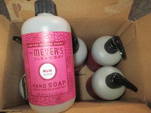 lot 409 image: 612.5 oz bottles of mrs. meyers c...