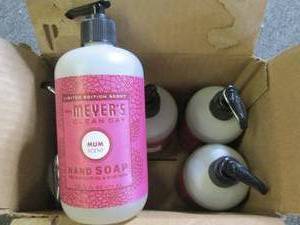 lot 410 image: 612.5 oz bottles of mrs. meyers c...
