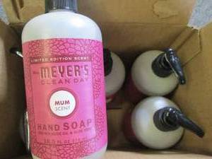 lot 415 image: 612.5 oz bottles of mrs. meyers c...