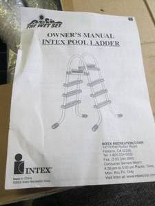 lot 435 image: new the wet set intex pool ladder ...