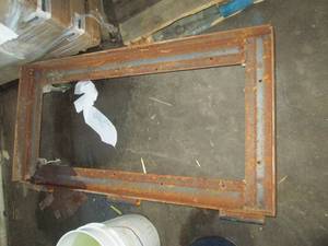 lot 462 image: metal cart on wheels 50 x 25 ...