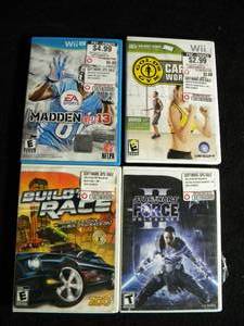 Wii Games Lot of 4 with cases