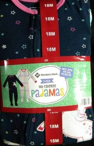 Brand New with Tags Lot of 3 Sets of Kids PJs Size 18 Month
