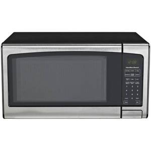 Brand New Hamilton Beach 1.3 Cu. Ft. 1000-Watt Countertop Microwave Oven with Stainless Steel Front