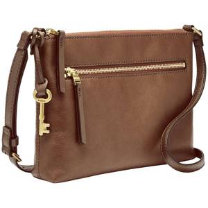 Brand New Fossil Fiona EastWest Crossbody Bag  Brown