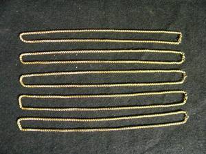 Lot of 5 Mens Rope Chains