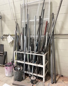 lot 634B image: Steel Rack and Contents