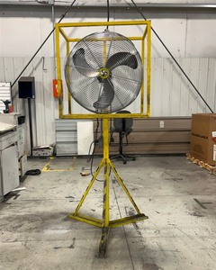 lot 874 image: Pedestal Fan with Impact Frame