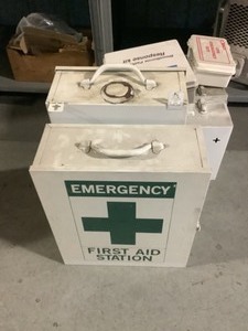 lot 2069 image: First Aid Metal Tins