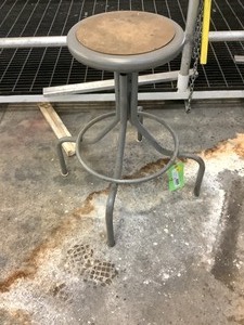 lot 1028 image: Shop Table and Stool