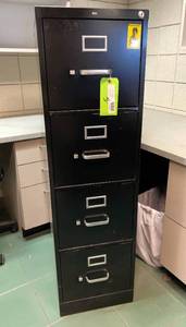 lot 1427 image: Black Filing Cabinet