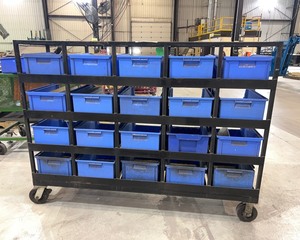 lot 1298 image: Parts Organizer Cart