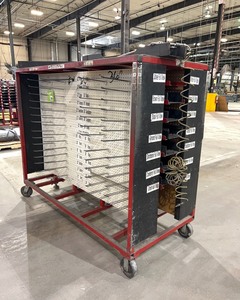 lot 1256 image: Pegboard Cart