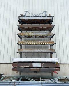 lot 916 image: Cantilever Storage Rack - 18 Feet Tall
