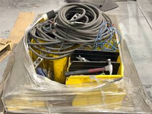 lot 620 image: Pallet of Cables and Asst Tools