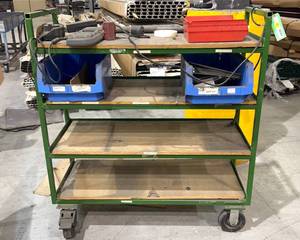 lot 1279 image: Four Shelf Cart