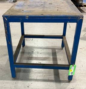 lot 1146 image: Blue Shop Table
