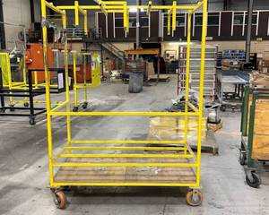 lot 1275 image: Custom Steel Cart
