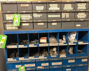 lot 691 image: 16 Compartment Bin Storage