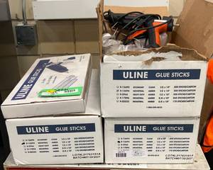 lot 215 image: Cases of Glue Sticks, Gun