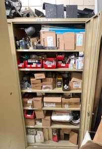 lot 695 image: Maintenance Electrical Cabinet With Contents