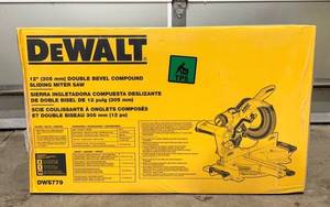 lot 239X image: DeWalt Double Bevel Compound Sliding Miter Saw