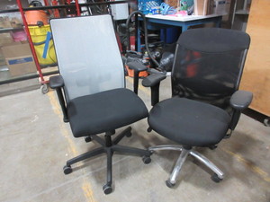 lot 528 image: MIXED BRAND ADJUSTABLE OFFICE CHAIRS