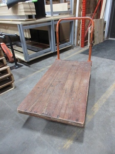 lot 201 image: 4 WHEEL FLAT BED CART