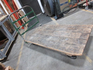 lot 202 image: 4 WHEEL FLAT BED CART