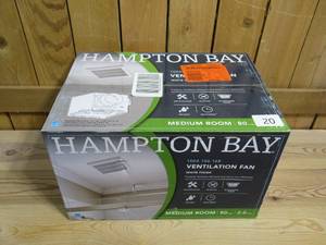 Hampton Bay 80 CFM Ceiling Mount Roomside Installation Bathroom Exhaust Fan
