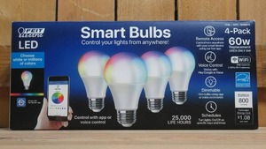 Feit Electric Wi-Fi Smart Bulbs, 4-pack