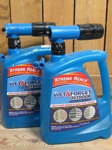 2 Jugs  Wet & Forget Moss, Mold, Mildew and Algae Stain Remover Hose End (2, 68 Oz.)