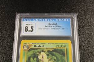 Pokemon 2000 Neo Genesis 1st Edition Bayleef #28111 CGC 8.5