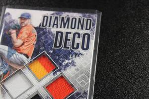 2019 Diamond Kings Diamond Deco Quad Jersey Justin Verlander #DD-JV 1425  Only 25 Exist