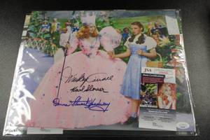 Wizard of Oz 16x20 Photo Munchkin Autograph Lot  2 Photos w JSA COA