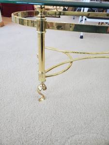 lot 71 image: Glass-Top Coffee Table