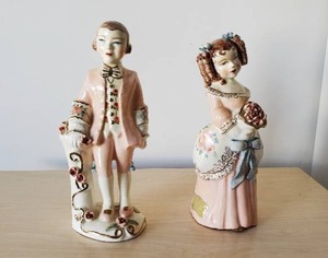 lot 94 image: Two California Dresden By Avis Figurines