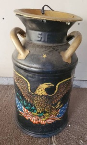 lot 289 image: Painted Milk Can