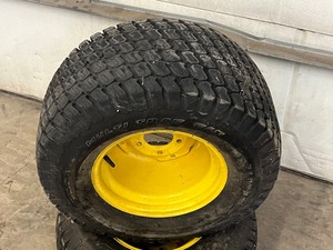 lot 7 image: Set Of John Deere Garden Tractor Wheels & Tires