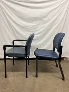 Midmark Ritter Model 280-001-855 Vinyl Side Chair With Armrests