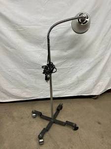 Retro Cool Chrome Gooseneck Portable Lamp Light - Good Working Condition