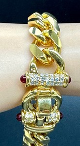 lot 250 image: Nolan Miller Sparking Gold Tone Bracelet