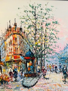lot 8 image: Outstanding Original Oil on Canvas Framed Painting