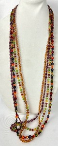 lot 260 image: Joan Rivers Four Strand Colorful Beaded Necklace