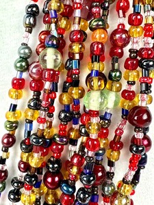 lot 255 image: Joan Rivers Torsade Collection -  Multi Strand Jewel Tone Beaded Necklace