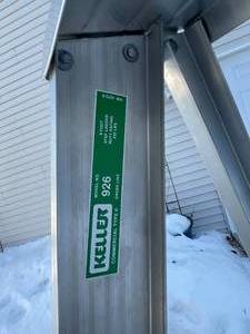 lot 352 image: 6 Foot Keller Aluminum Ladder Model 926