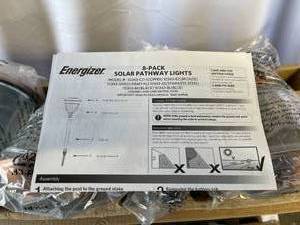 lot 367 image: Energizer 8 Piece Copper Solar Path Lights