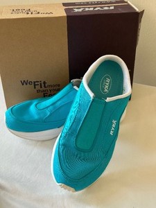 lot 159 image: New Pair of Womens Ryka Shoes - Ryka Contour Sandals in Aqua Blue
