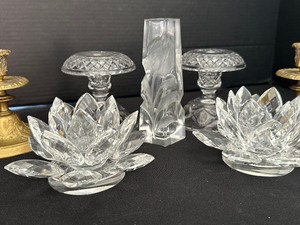 lot 138 image: Variety of Decorative Candle Holders and Vase